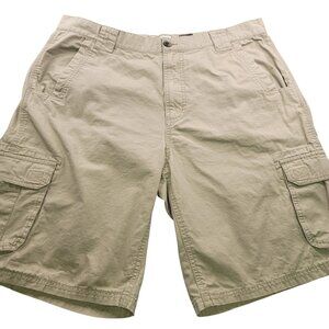 CE Schmidt Workwear Cargo Shorts Mens 40 Beige Ripstop Hiking Outdoor Barn